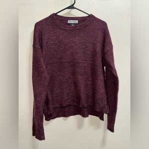 💙Cozy Pink Knit Sweater - Plush Texture